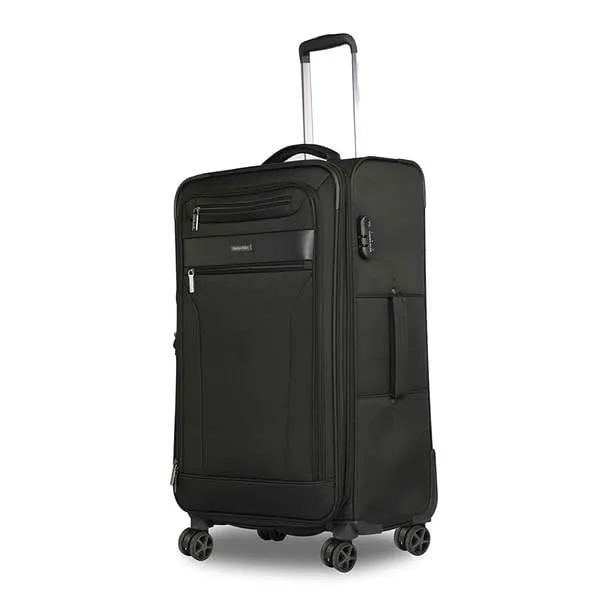 Nasher Miles Soft-Sided Luggage Large - Check-In 110 Litre Polyester Fabric Bag (Black, Small - Cabin)