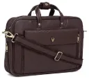 Wildhorn 15.5 Inch Leather Office Laptop Messenger Bag For Men And Women Brown (Brown)
