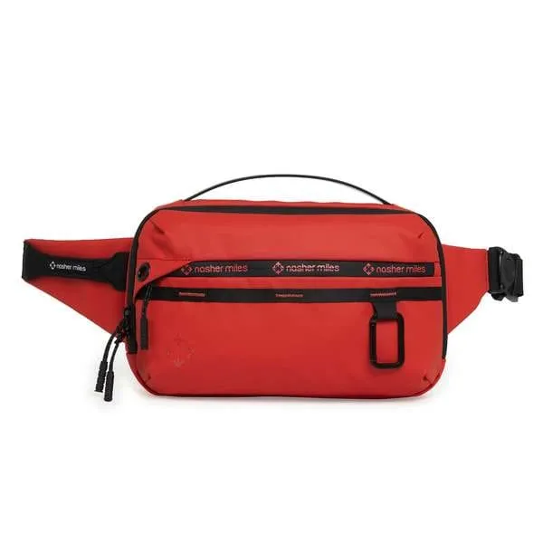 Nasher Miles Greenwich Fanny Bag For Men & Women Casual Green, Red 3L