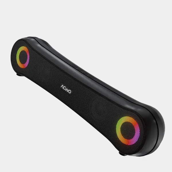 ACwO CARNIwAL Desi 16W RMS Wireless Speaker With 7 Hours Playtime, RGB Lights & Dual Powerful Speakers (Black)