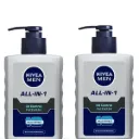 NIVEA MEN All in 1 Oil Control Face Wash | Prevents Acne | Removes excess oil and dirt | 150 ml | Pack of 2