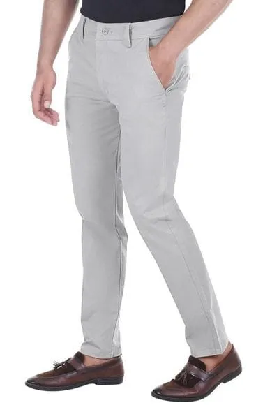 KELLON DENIMS COTTON BLEND CASUAL TROUSER MEN Light Grey (Select, Select)