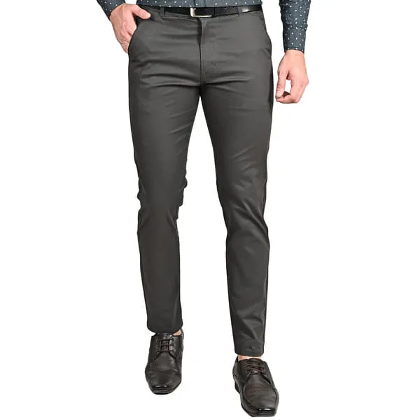 Kellon Denims Men's Regular Trouser (Charcoal Grey) (Select, Select)