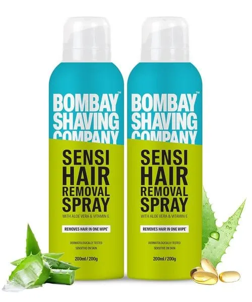 Bombay Shaving company Sensi Hair Removal Spray, 200ml (Pack of 2)