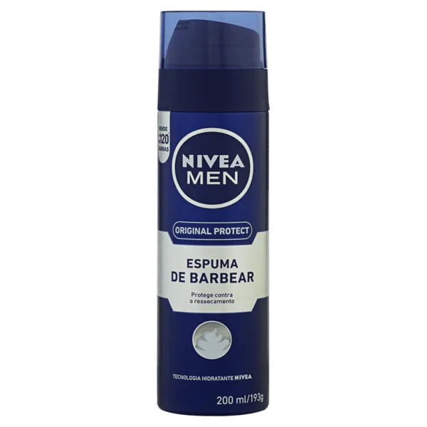 Nivea Men Extra Moisture Shaving Foam Original 200ml - Imported