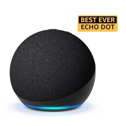 Amazon Echo Dot (5th Gen) Smart Speaker with Alexa, Bluetooth & Bigger Sound (Black) | Best Price (Black)