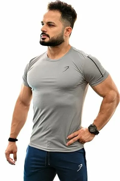 FUAARK Men's Solid Slim Fit Gym and Sports T-Shirt (Select, M)