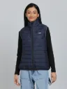Hummel Benne Women Sleeveless Navy Bomber Jacket