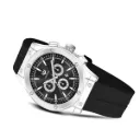 Lorenz Black Date Dial Analog Watch with Black Magnetic Lock Strap | Watch For Men | MK-4087R