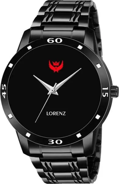 Lorenz Black Dial Men's Watch | Black Watch for Boys - MK-2044W
