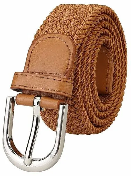 Shree Ashtavinayak Nylon Fabric Belt for Mens & Womens | Formal/Casual (Tan)
