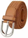 Shree Ashtavinayak Nylon Fabric Belt for Mens & Womens | Formal/Casual (Tan)