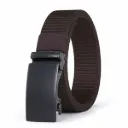 Shree Ashtavinayak Nylon Fabric Belt for Men | Formal/Casual | Can be fits on upto 40 inches Waist size (Brown)