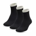 Sockscarving Powerstep Sporty Edition (3 Pair, Black)