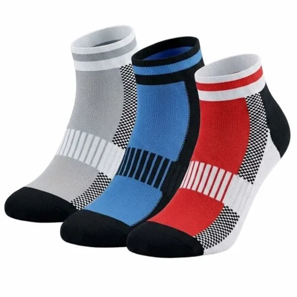 Sockscarving AeroFit Edition (3 Pair, Blue-Grey-Red)