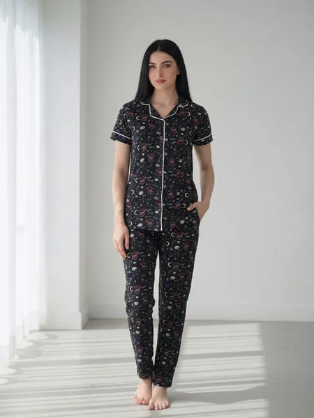 Dollar Missy Women's Combed Cotton Shirt Pyjama Night Suit