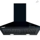 Livpure LIV VIRGO-60-BF Kitchen Chimney | 60cm | 1000 m³/hr Suction | Baffle Filter | Dual LED Lamps | Wall Mount | Black