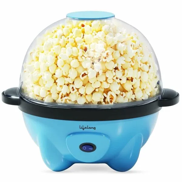 Lifelong LLEPM09 Electric Multi-Purpose Cooker | Non-Stick Aluminium Pot | Dual Function Lid | Lightweight | Sky Blue | 1-Year Warranty
