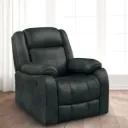 Duroflex Avalon Manual Recliner Chair | 1 Seater | Original Duroflex Foam | Pine Wood Frame | Suede Fabric | Midnight Blue
