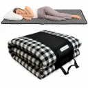 ApkaInterior Single Size Cotton 72 x 36 x 1 Inches Mattress (Black & White)