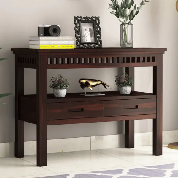 ApkaInterior Cocobolo Console Table With Storage