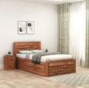 Diamond Sheesham Wood Single Bed