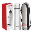 Milton Flip Lid 1000 Thermosteel Water Bottle 1L--Silver