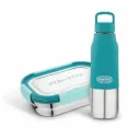 Asian Quick Bite Combo Lunch Box 850ml with 150ml Mini Box & 700ml Steel Water Bottle | Airtight, Leakproof, BPA-Free Kids School Tiffin Set
