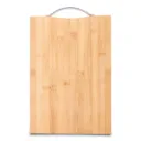 Allo Bamboo Chopping Board with Metal Handle 34x24cm, BPA Free, Anti-Microbial, Knife Friendly