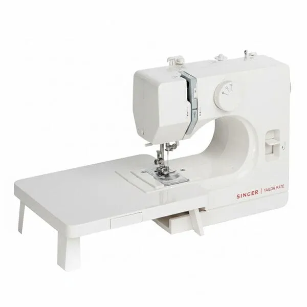 SINGER Tailor Mate Straight Stitch Sewing Machine with Free Arm | LED Light, Foot Pedal & Extension Table | 3 Stitch Length Options | 1-Year Warranty