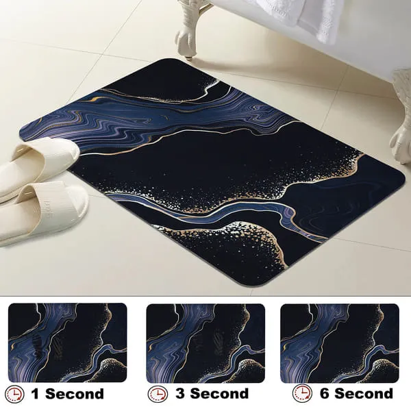 Bella True Floor Mats Suitable for Bathroom & Kitchen (Multicolor, Pack of 1)