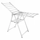 AJS Foldable Stainless Steel Clothes Drying Rack with Adjustable Wings for Indoor & Outdoor