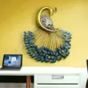 ApkaInterior Hand Crafted Metal LED Peacock Hanging Wall Art