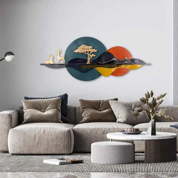 ApkaInterior Albany Metallic Scenery Wall Art