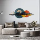 ApkaInterior Albany Metallic Scenery Wall Art