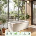 Apkainterior Kwid Window Planter (21x8x8) Inch (Marble White)