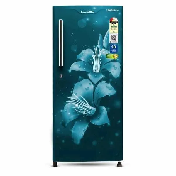 Lloyd 185 Litre 2 Star Single Door Refrigerator Icecool Series GLDS202ALACF (Lilly Aqua)
