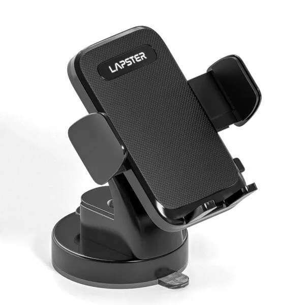 Lapster AutoGrip C1 Car Mobile Holder for Dashboard with 360 Degree Rotatio (Black)