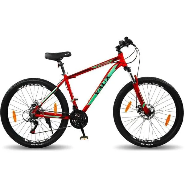 Vaux X-Mount Gear Cycle for Men 27.5T with Aluminium Alloy Frame & Disc Brakes, Multispeed MTB for Adults with 21 Shimano Gears, Lockout Suspension