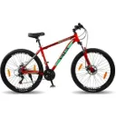 Vaux X-Mount Gear Cycle for Men 27.5T with Aluminium Alloy Frame & Disc Brakes, Multispeed MTB for Adults with 21 Shimano Gears, Lockout Suspension