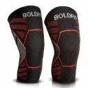 Boldfit Orthopedic Knee Caps Knee Support for Pain Relief, Gym, Running, Arthritis & Workouts, Anti-Slip Knee Sleeves for Squats, Sports, Badminton, Red- Medium