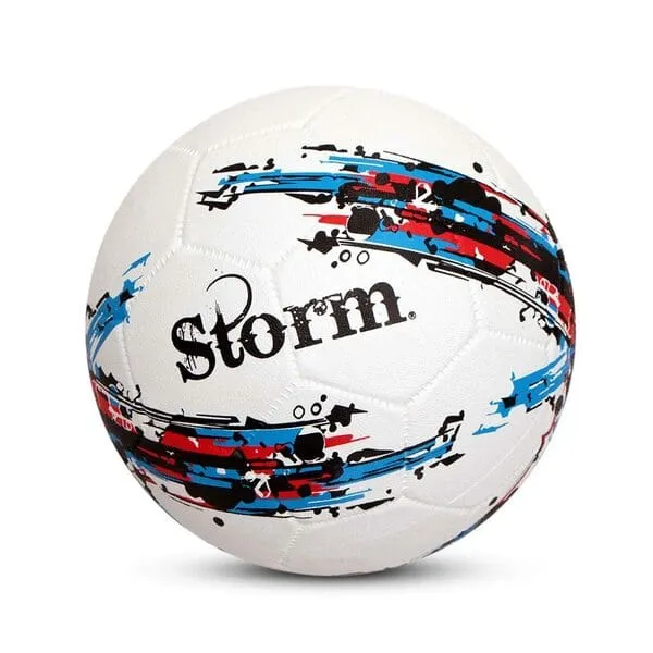 Nivia Storm Football - Size 5 (White), Rubber