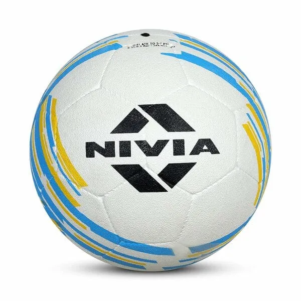Nivia Country Color Football, As Per Basic Standard, 32 Panels, Durable Rubber Cover Molded, Butyl Threadwounded Bladder, to Play On Hard Ground