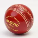 SLOVIC Leather Ball for Cricket [Pack of 1] | Water Resistant Cricket Ball Leather | 4-Piece Construction | Swing & Seam Optimized