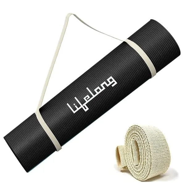 Lifelong LLYM94 Yoga mat for Women & Men EVA Material 6mm Black Anti Slip for Gym Workout