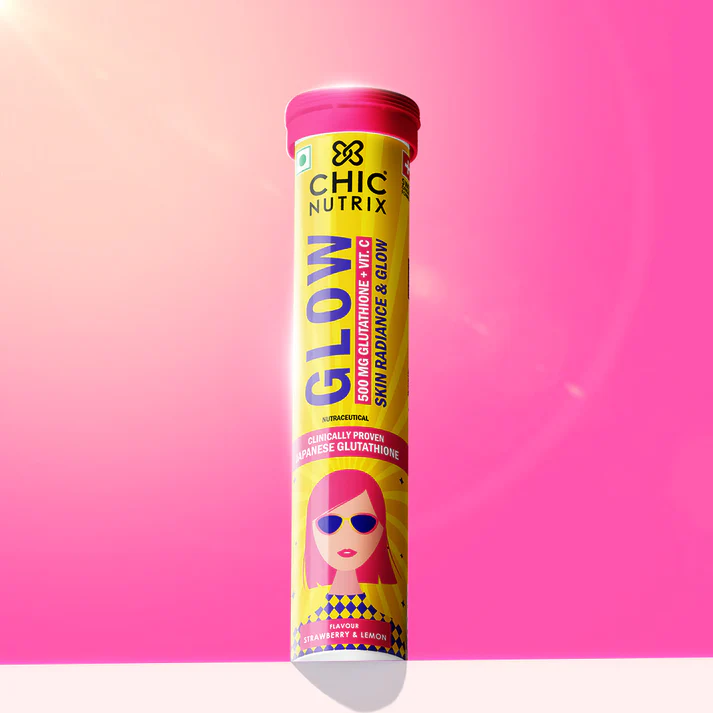 Glow - Glutathione Tablets for Glowing & Brightening Skin - Strawberry & Lemon Japanese OPITAC™ Glutathione & Vitamin C
