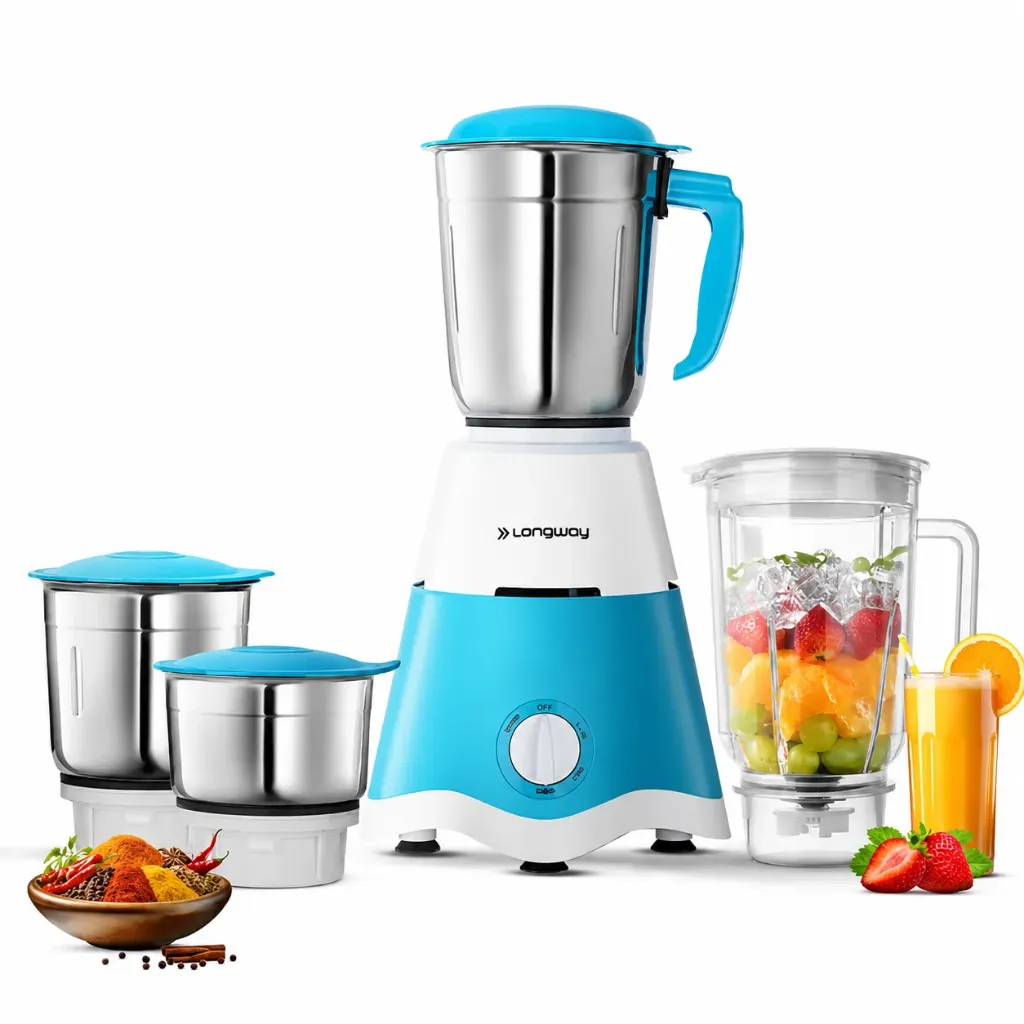 StarChef Pro Fresh Chutney & Wet Masala Grinder – 2 Stainless Steel Jars | Electric Wet Grinder for Mint Chutney, Ginger-Garlic & Herb Pastes