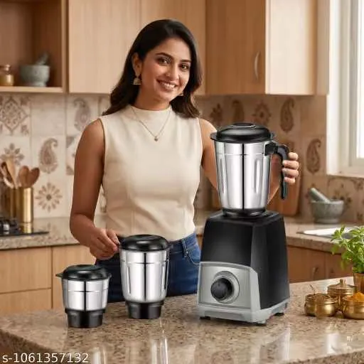 Cell Star All-Rounder 3-Jar Mixer Grinder – Powerful Kitchen Mixie for Garam Masala, Idli Dosa Batter, Coconut Chutney & Curry Gravies