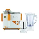 Bajaj Majesty JX4 Neo JMG 2 Jars 450 W Juicer Mixer Grinder (White-Yellow) (Power: 450 watts, Warranty: 2 Years product warranty 5 Year motor warranty)