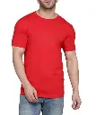 Woyak Men's Polyester Round Neck T-Shirt (Red Yellow) | Quick Dry Sports T-Shirt | Best Price